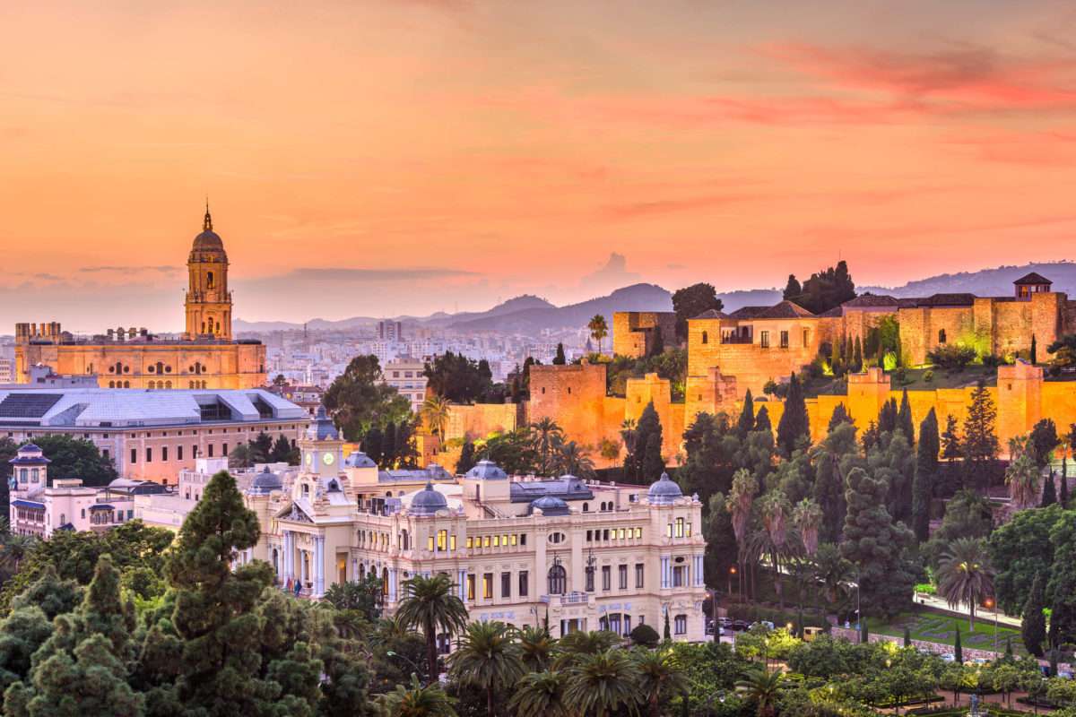 Miasto Malaga w Hiszpanii puzzle online