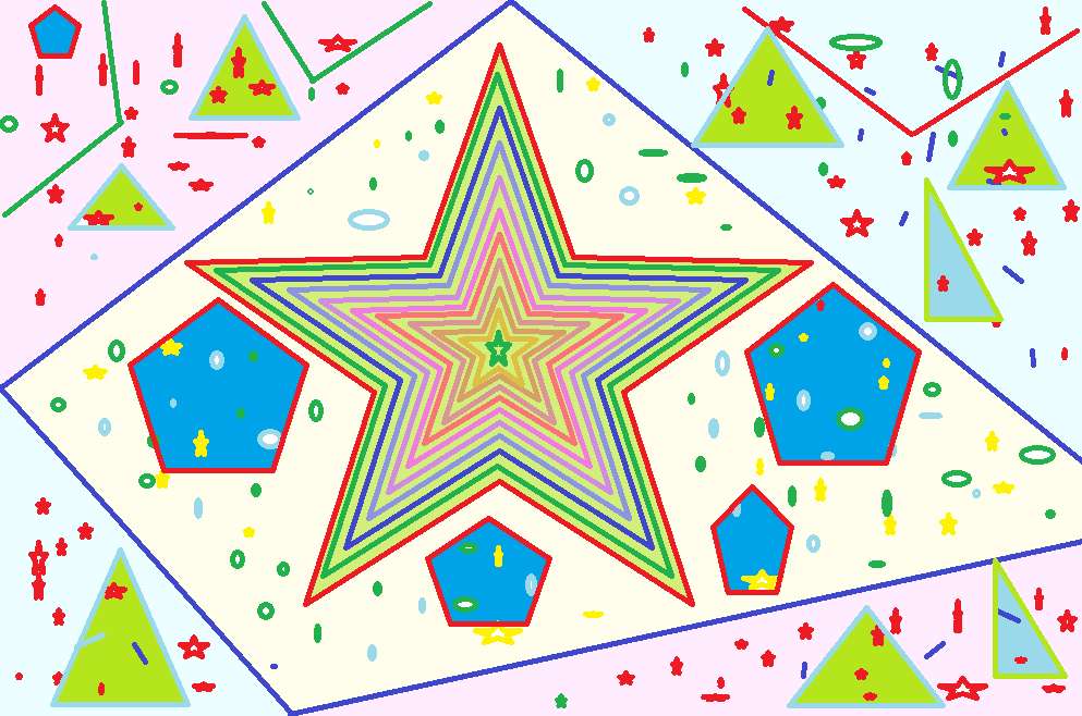 Kolorowa gwiazda puzzle online