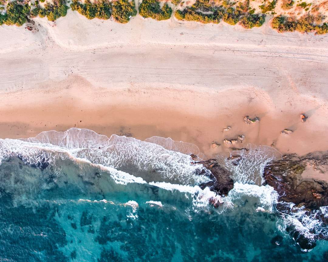 fotografia widokowa plaży w ciągu dnia puzzle online