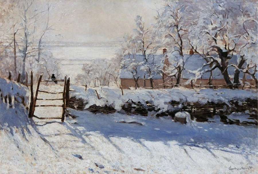 Claude Monet - Cotofana zimą puzzle online