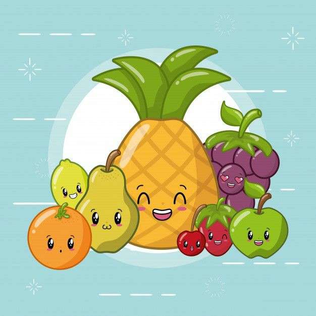 szczęśliwe owoce puzzle online