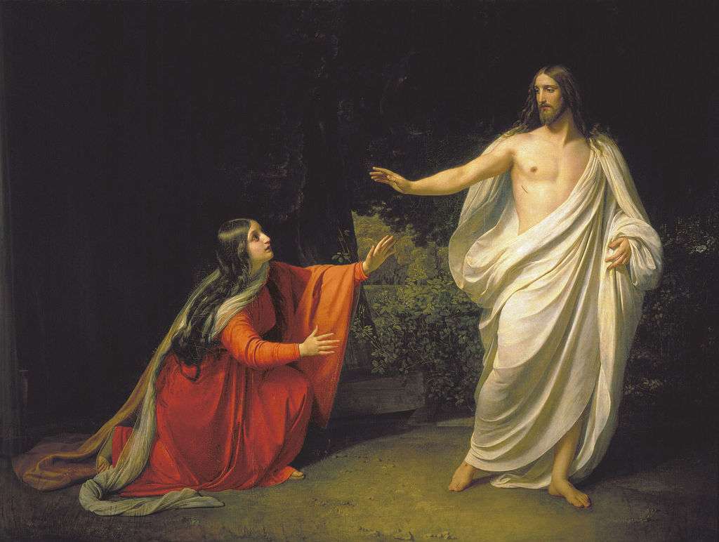 Chrystus ukazuje się Marii Magdalenie (obraz Aleks puzzle online