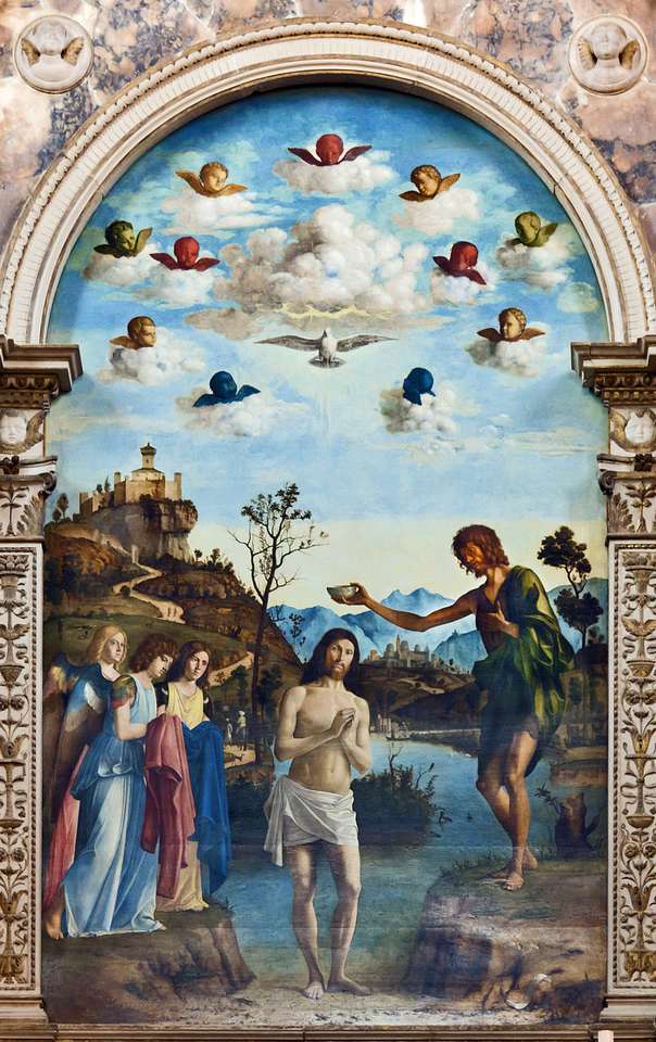 Chrzest Jezusa (obraz Cimy da Conegliano) puzzle online