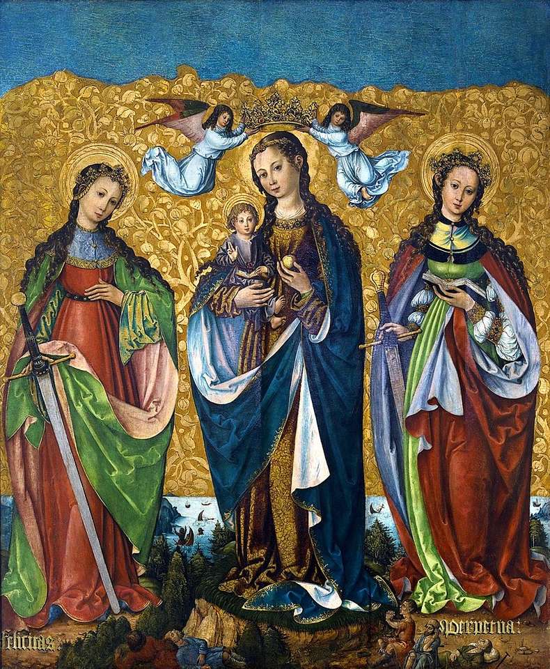 Maria z Dzieciątkiem oraz święte Felicyta i Perpet puzzle online
