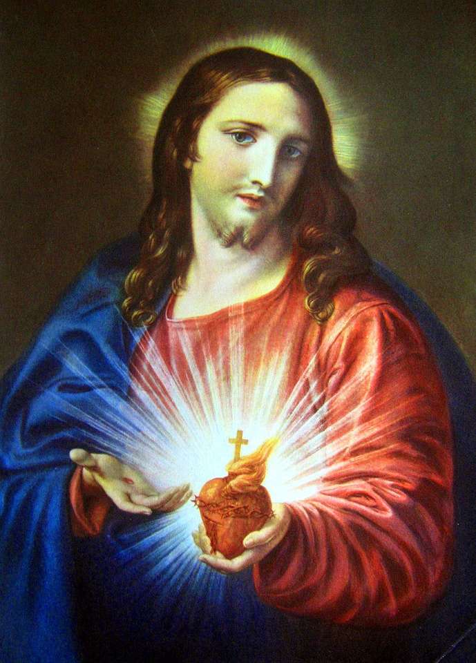 Najświętsze Serce Jezusa (obraz Pompea Batoniego) puzzle online