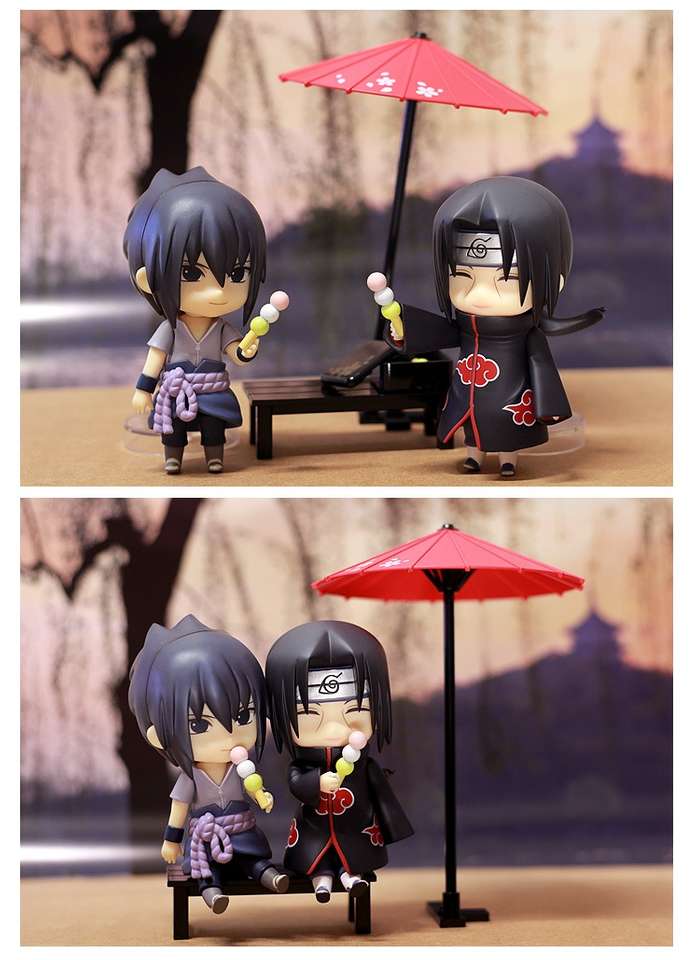 Sasuke i Itachi jedzą słodkie danga puzzle online