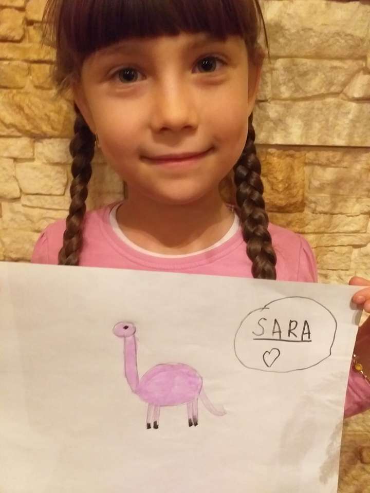 Sara i jej dinozaur puzzle online