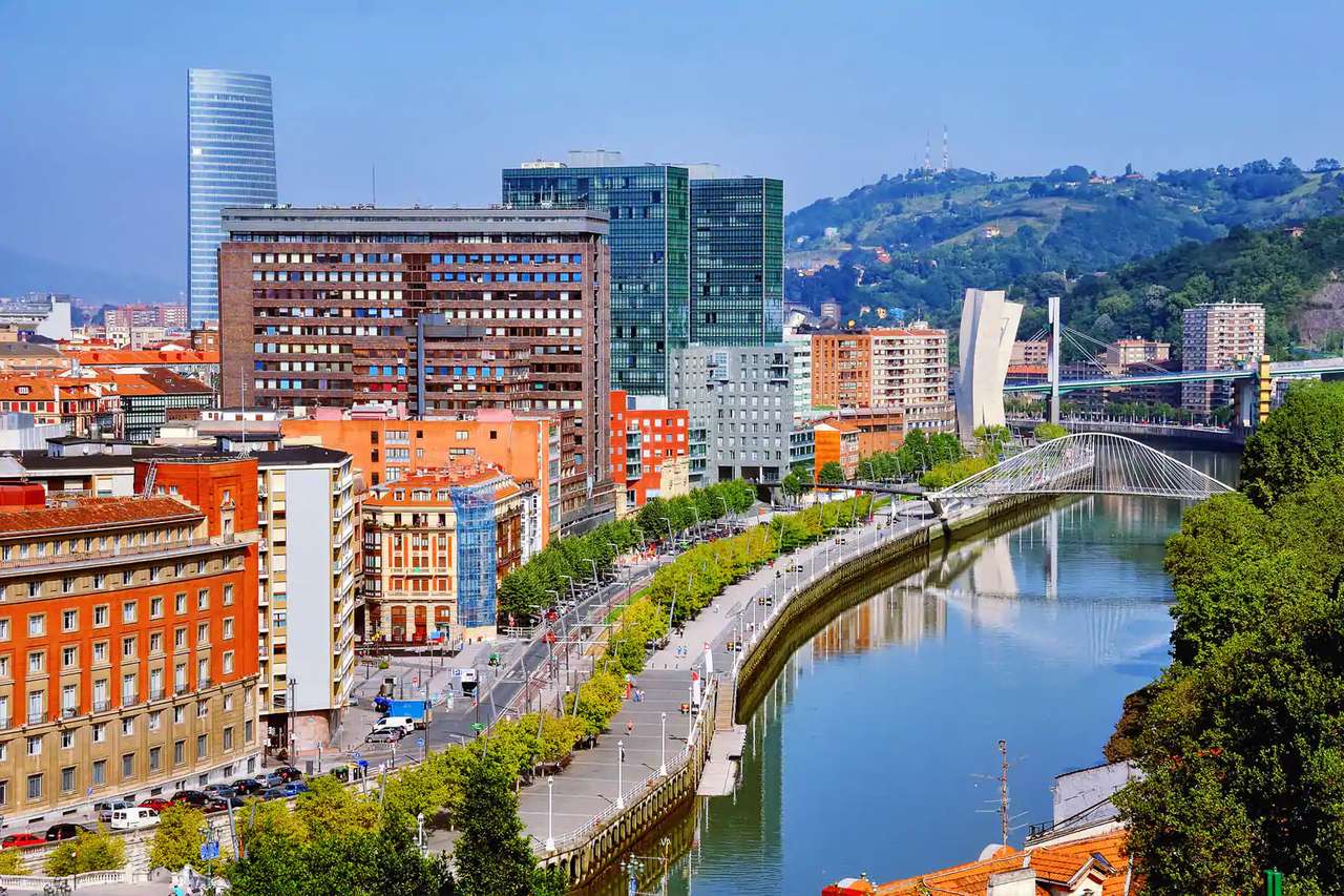 Miasto Bilbao w Hiszpanii puzzle online