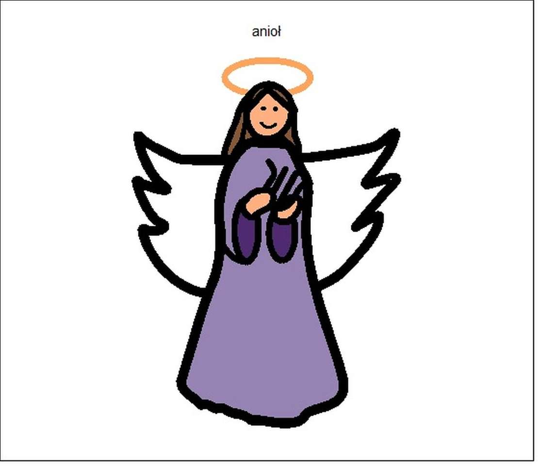Anioł- symbol PCS puzzle online