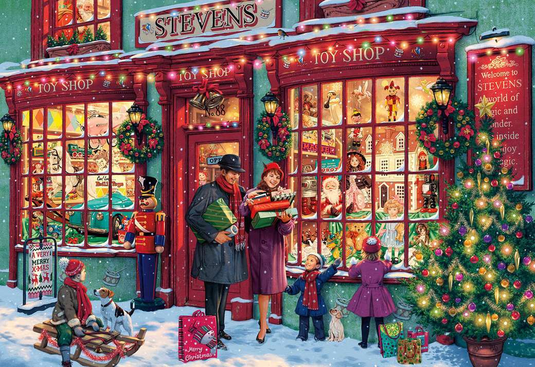 świąteczne zakupy puzzle online