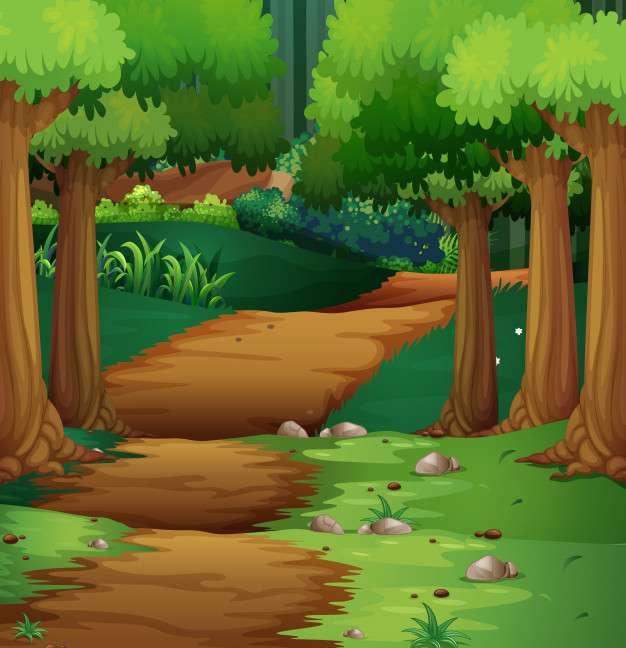 krajobraz leśny puzzle online