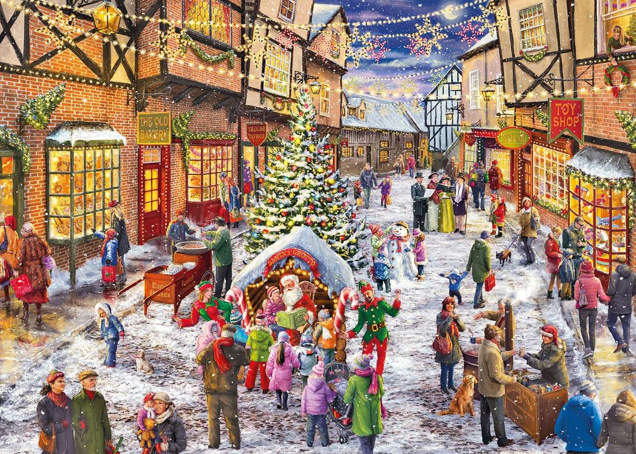 Boże Narodzenie w mieście puzzle online