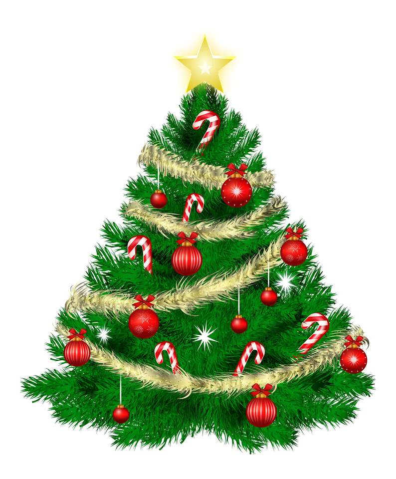 ,Drzewko świąteczne'' puzzle online