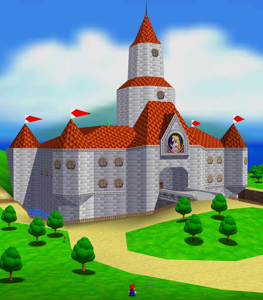 Zamek Super Mario 64 puzzle online