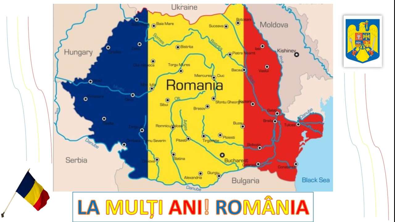 Bonne Anniversaire Roumanie 6 Elements Jouer A Jigsaw Puzzle Gratuitement A Puzzle Factory