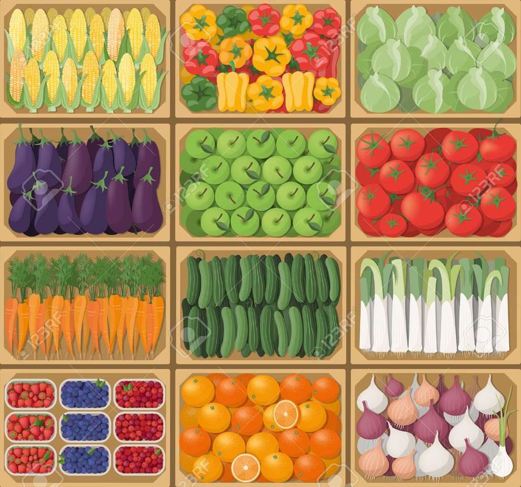 Crates of vegetables jigsaw puzzle