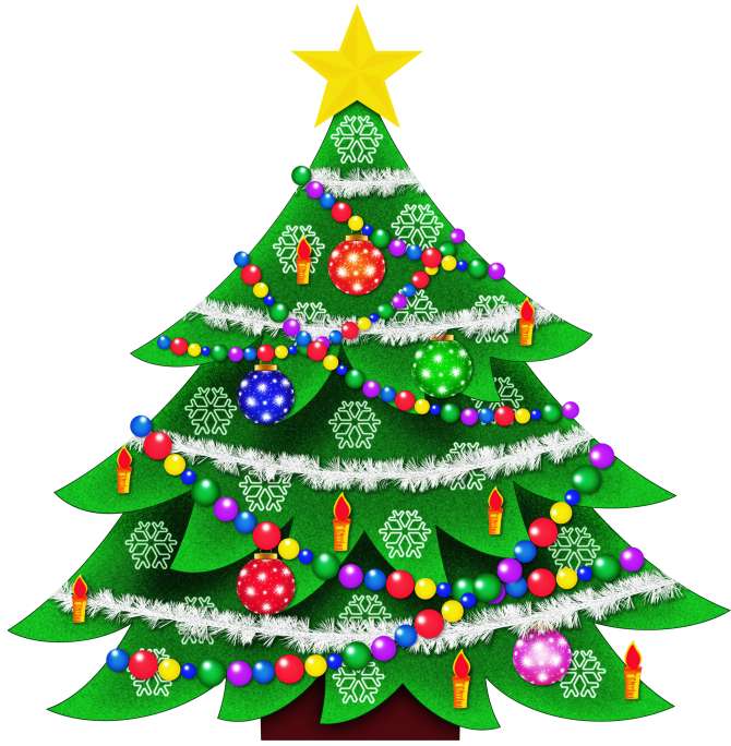 drzewko świąteczne puzzle online