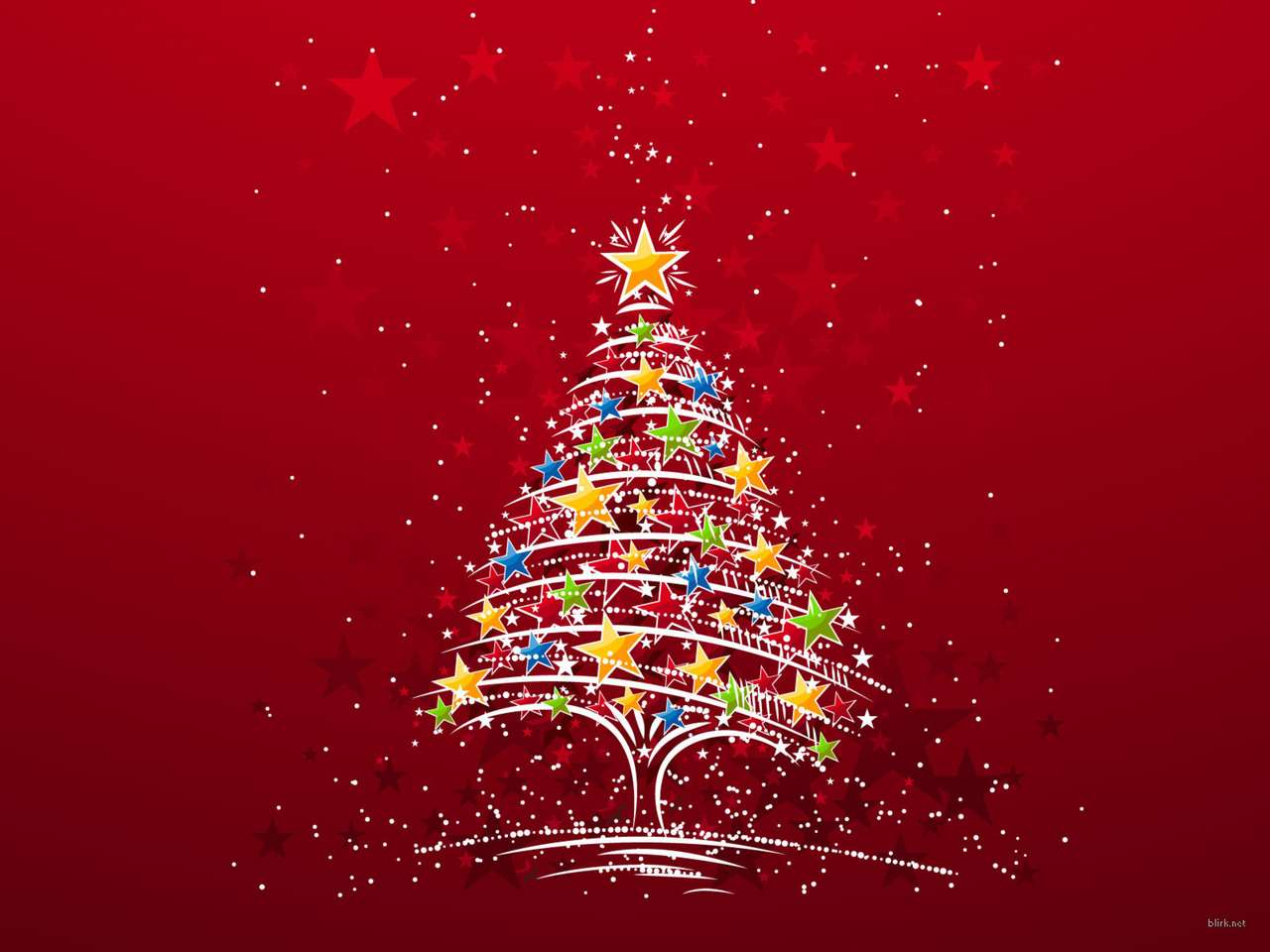 drzewko świąteczne puzzle online