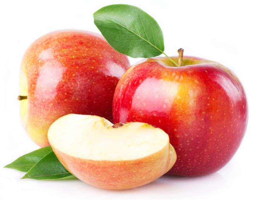 czerwone jabłka puzzle online