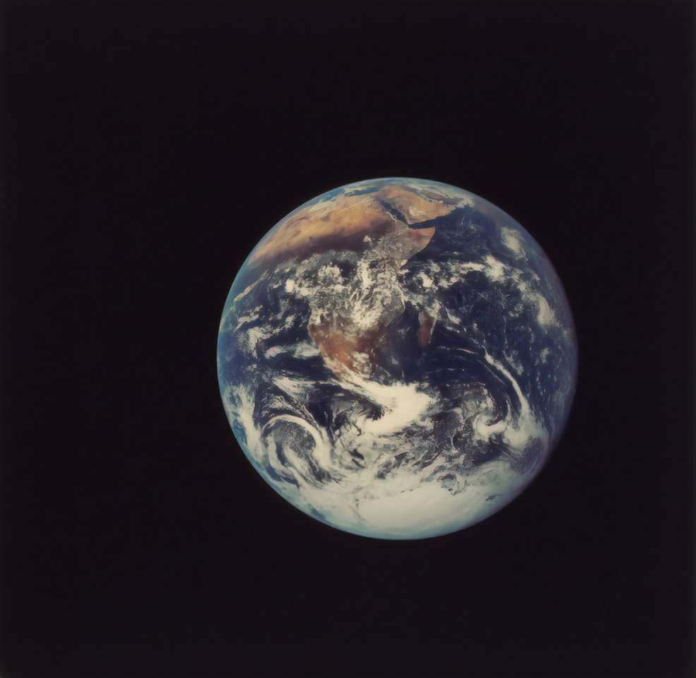 Fotografia z bliska planety ziemi puzzle online