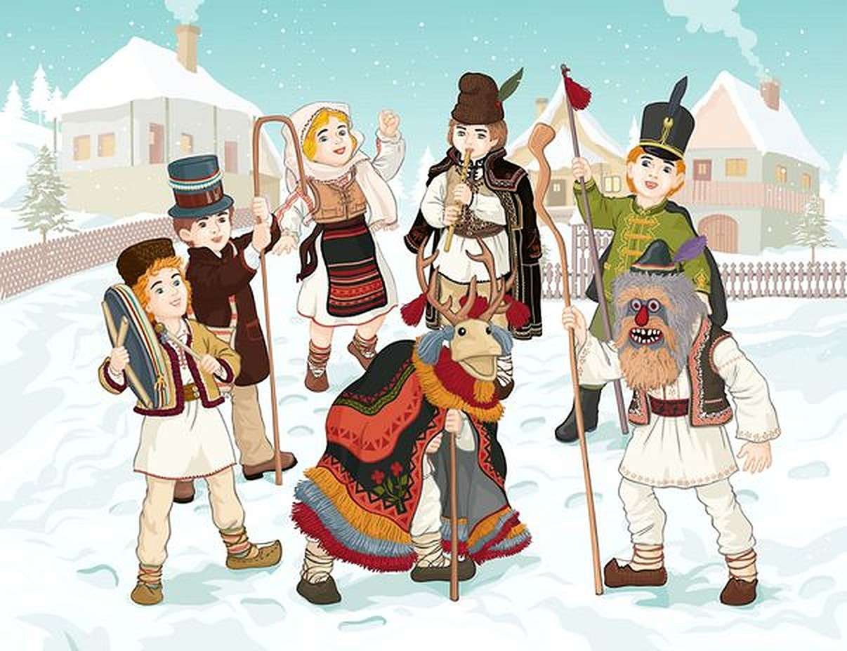 Zimowe tradycje i zwyczaje puzzle online