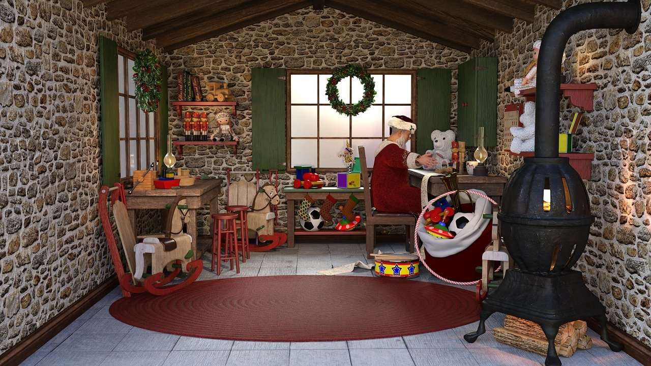 Pokój Świętego Mikołaja puzzle online