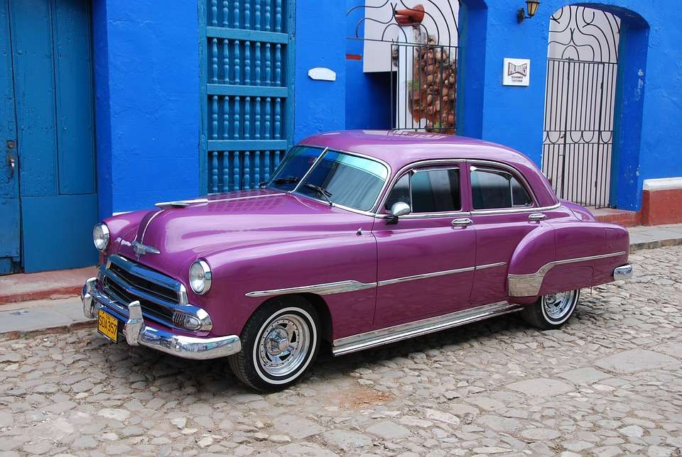 kubański samochód na kubie puzzle online