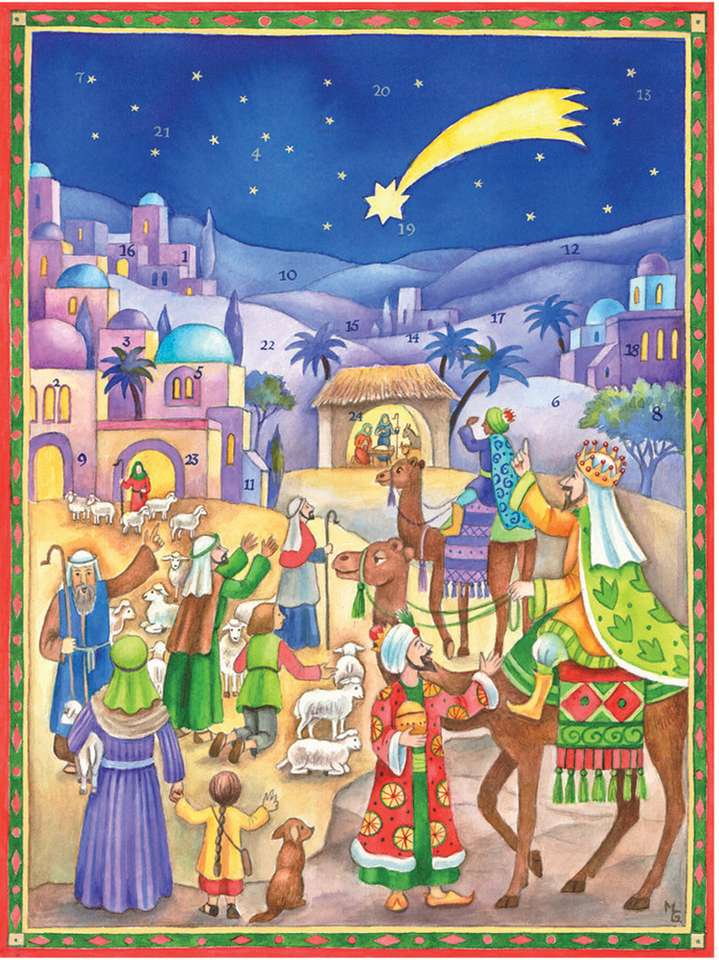 Kalendarz adwentowy Christmas image puzzle online