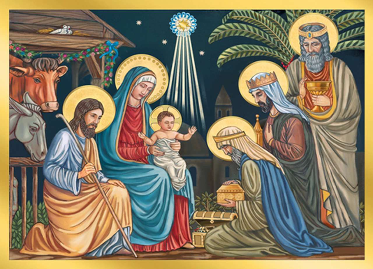 Obraz narodzin Jezusa puzzle online