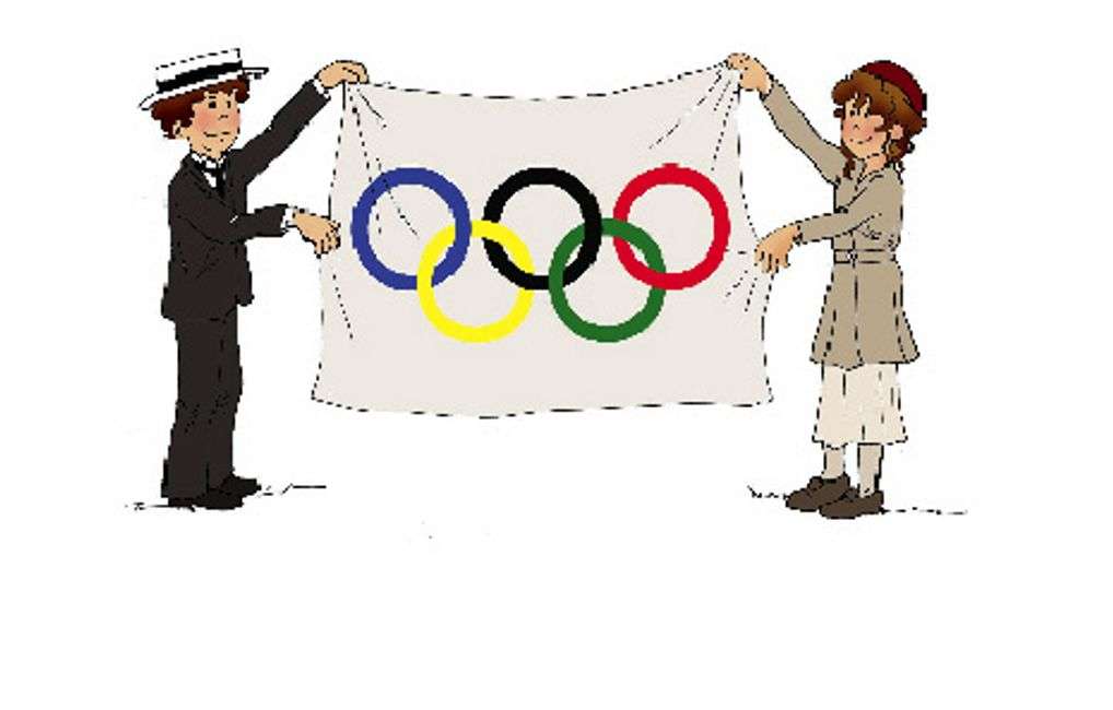 Flaga olimpijska puzzle online