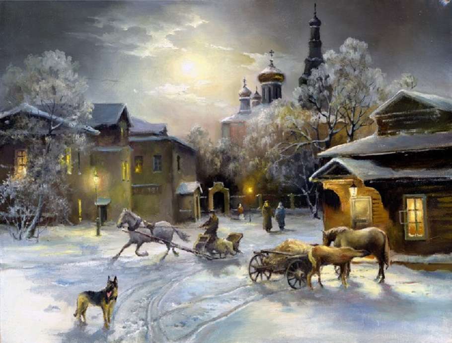 Iarna rusească. puzzle