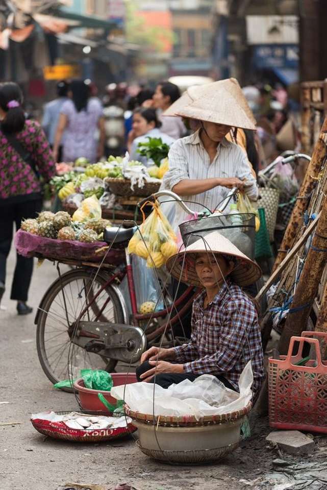 Targ świeżych owoców - Hanoi - Wietnam puzzle online