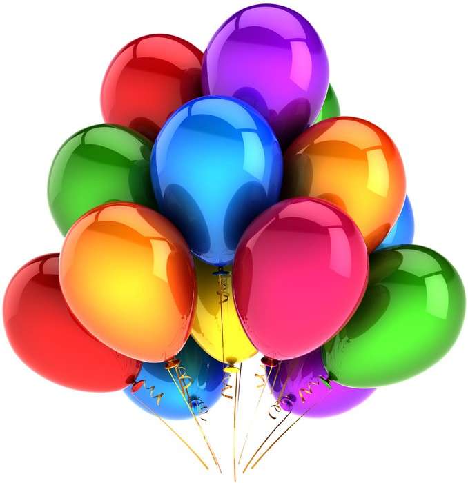 kolorowe balony na święto puzzle online