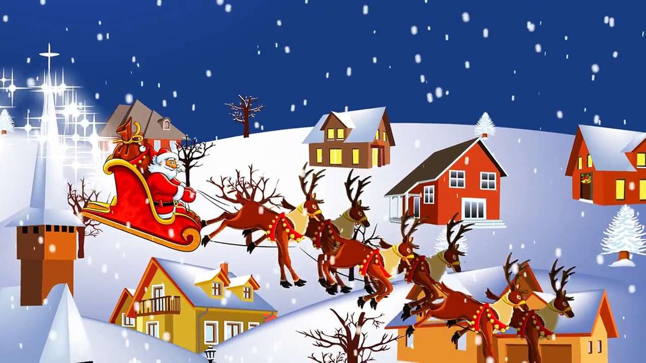Święty Mikołaj ze snem puzzle online