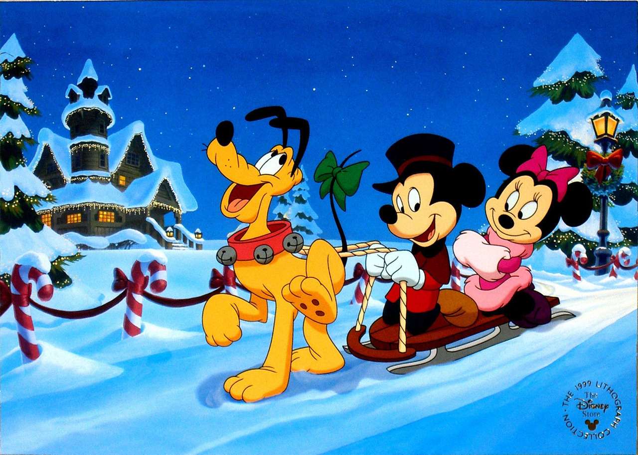 Plutón, Mickey y Minnie rompecabezas