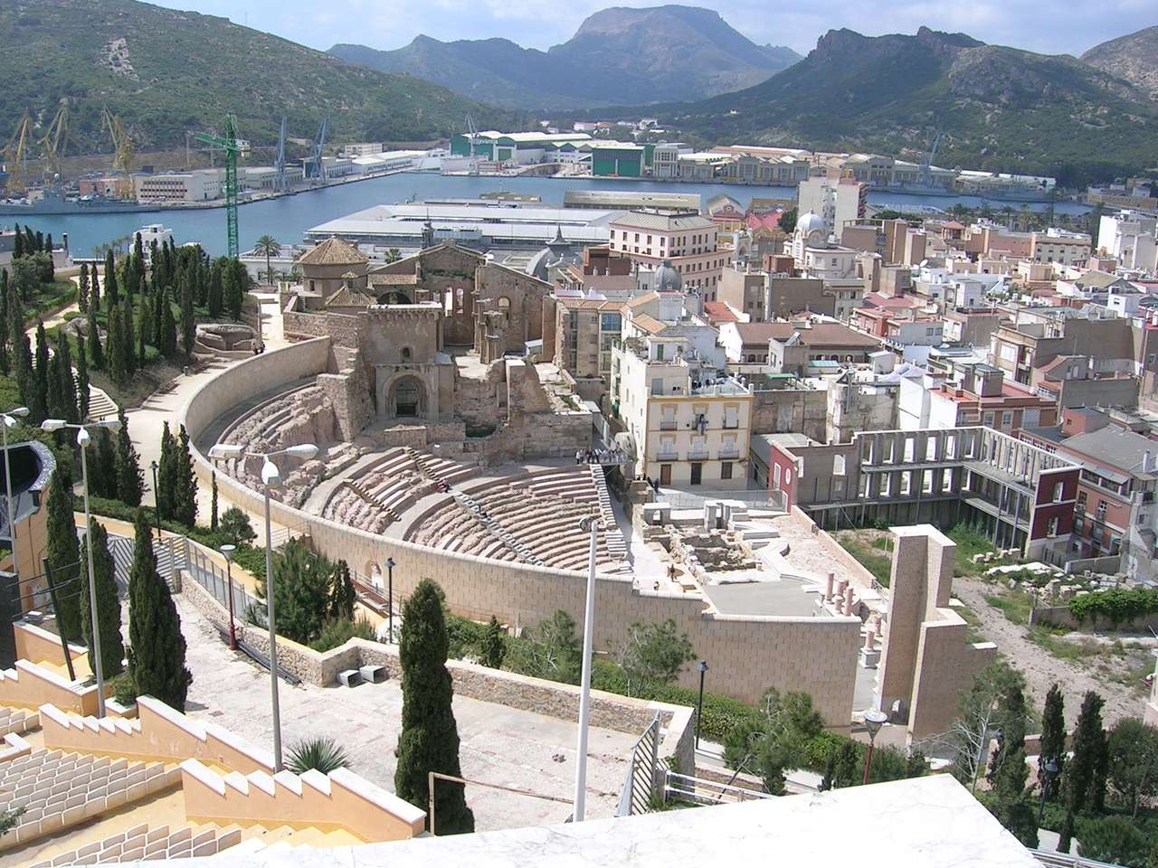 Miasto Cartagena w Hiszpanii puzzle online