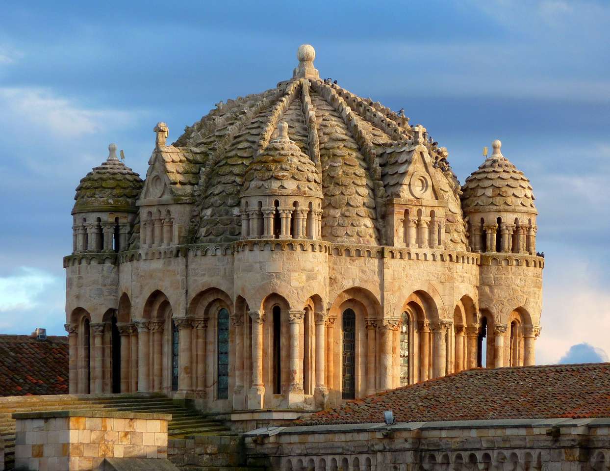 Miasto katedra Zamora w Hiszpanii puzzle online
