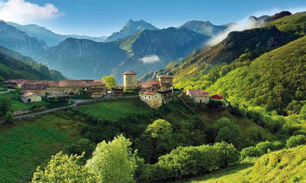 Miejsce Asturii w Hiszpanii puzzle online