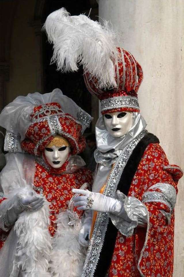 Венециански маски и костюми пъзел