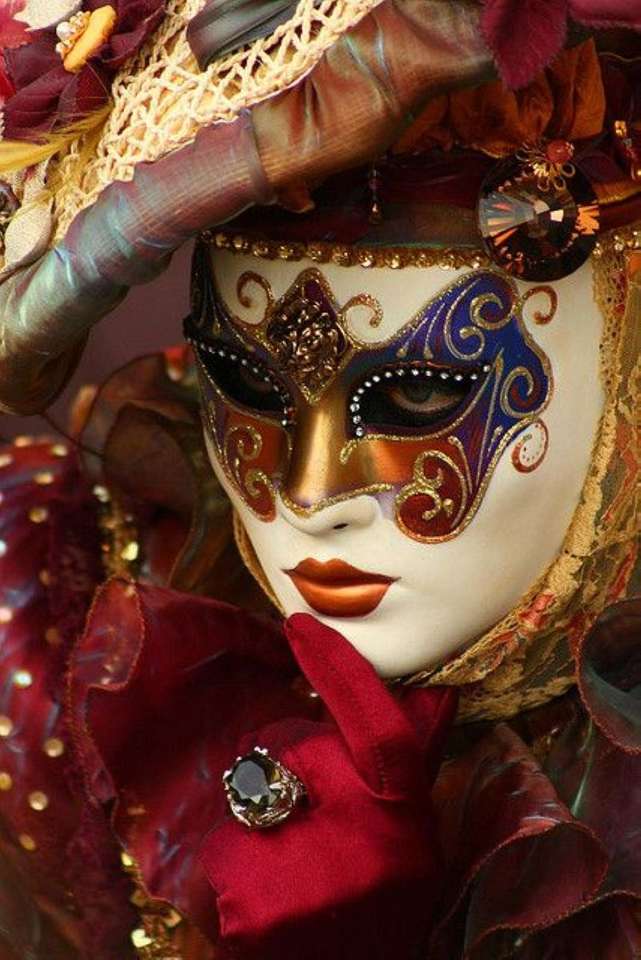 Venezianische Masken und Kostüme Puzzle