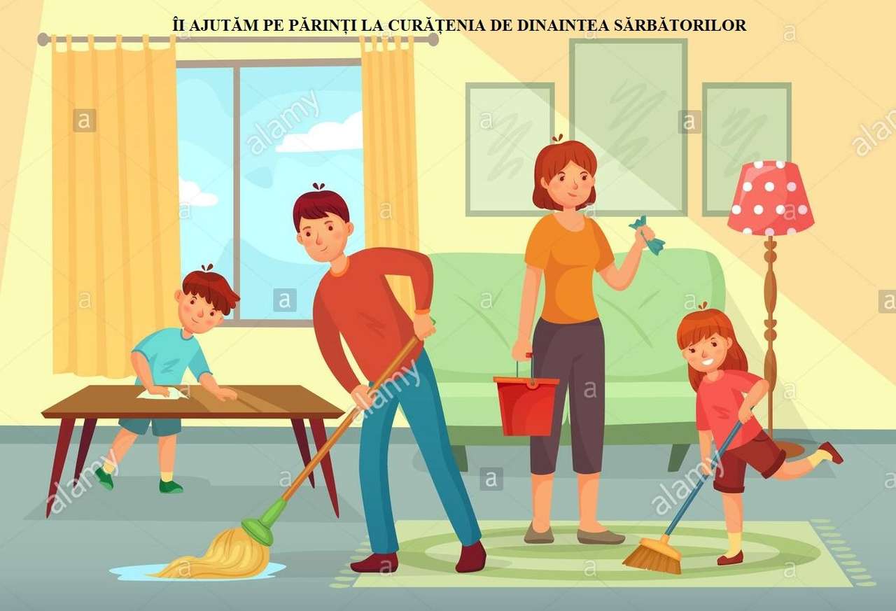 Pomagamy rodzicom sprzątać puzzle online