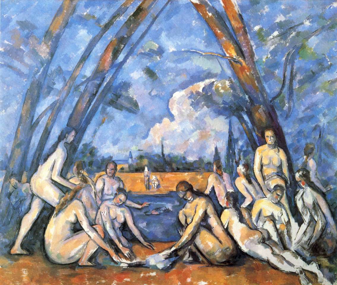 Cezanne, wielcy kąpiący się puzzle online