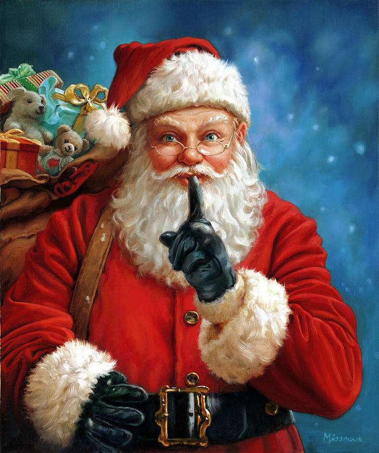 Wizyta Świętego Mikołaja puzzle online