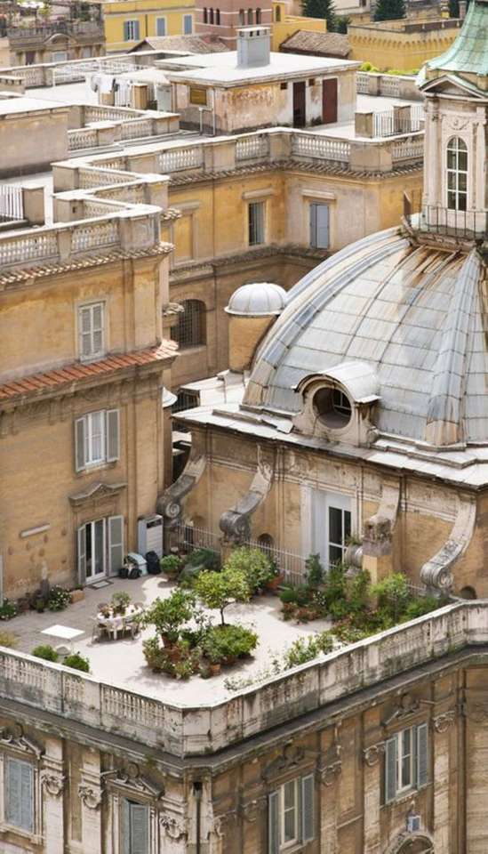 Taras na dachu we Włoszech puzzle online