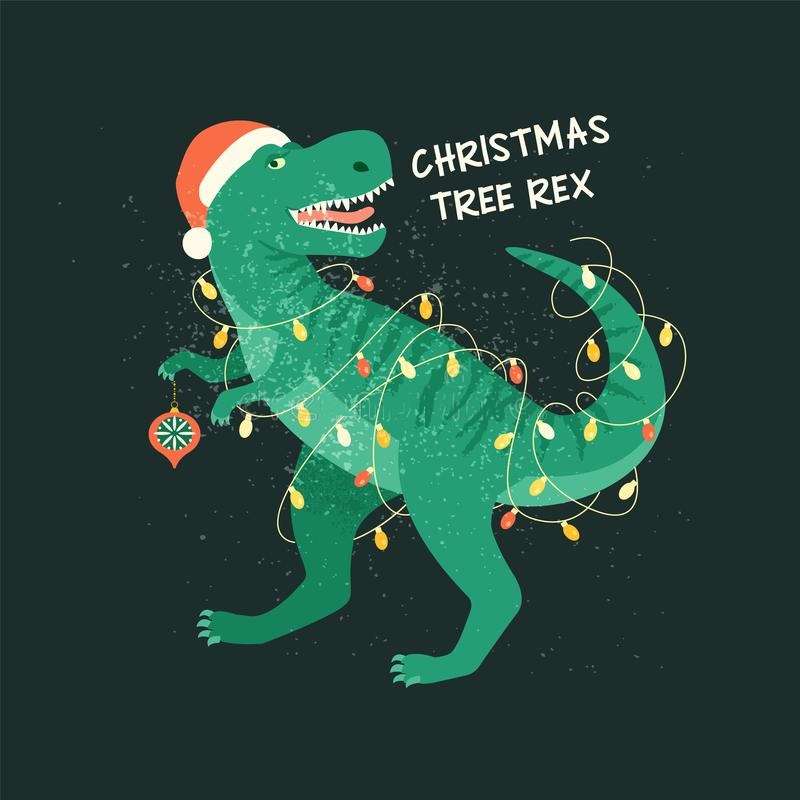 T-Rex Puzzle Boże Narodzenie puzzle online