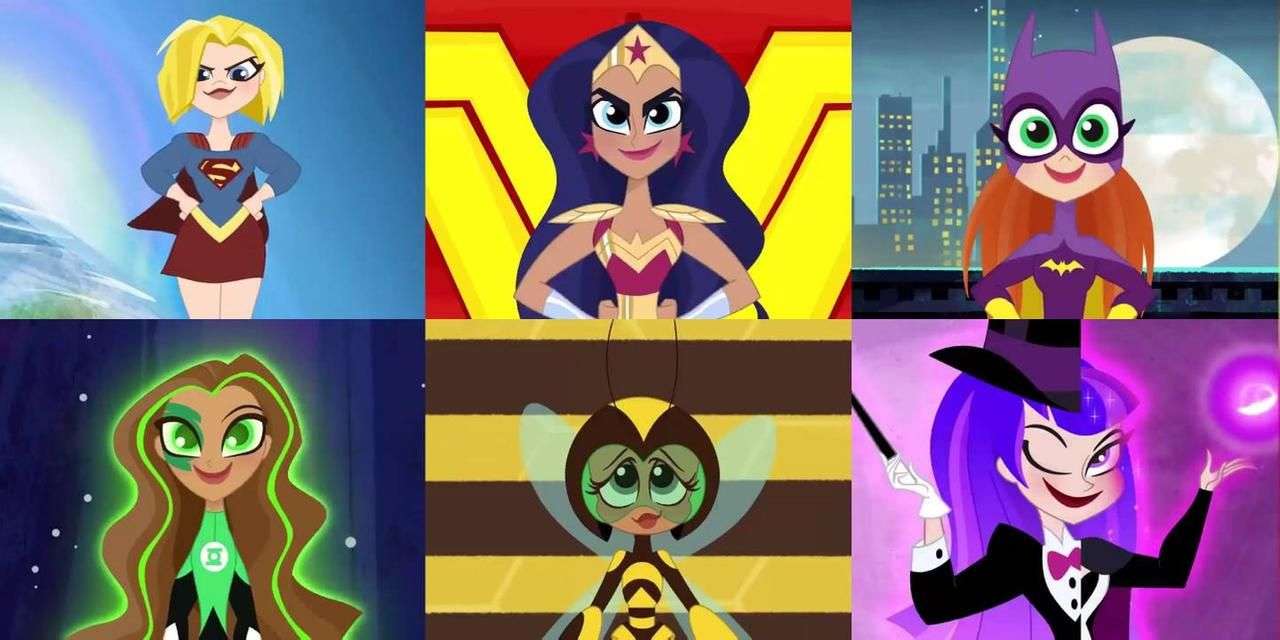 Dziewczyny superbohaterów DC puzzle online