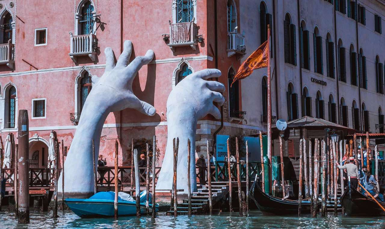 Projekt artystyczny Wenecji na Canal Grande puzzle online