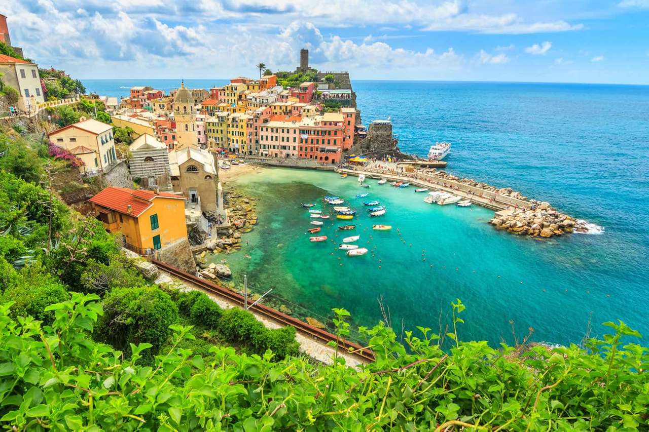 Liguria piękne nadmorskie miasta Włochy puzzle online