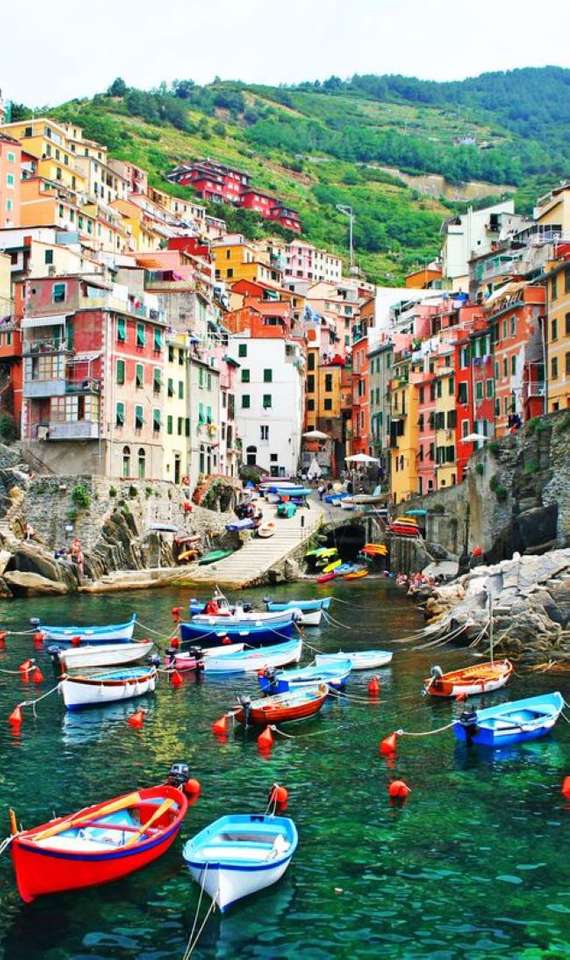 Riomaggiore Liguria Włochy puzzle online