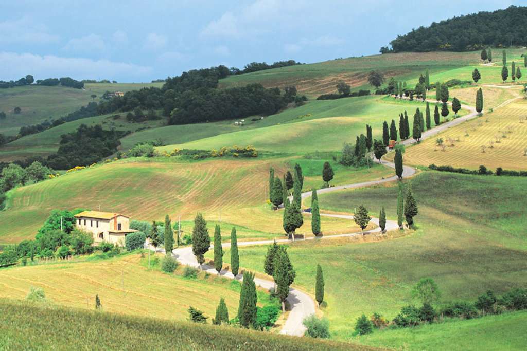 Krajobraz Toskanii Włochy puzzle online